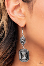 Load image into Gallery viewer, Paparazzi August 2022 Fashion Fix Post Earring: &quot;Starry-Eyed Sparkle - Silver&quot; (P5ST-SVXX-056JE) 
