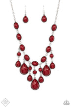 Load image into Gallery viewer, Paparazzi Mediterranean Mystery - Red Necklace #P2ST-RDXX-094CH Fashion Fix Exclusive
