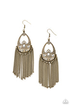 Load image into Gallery viewer, Paparazzi Castle Cottage - Brass Earrings. #P5WH-BRXX-145XX. Get Free Shipping. 
