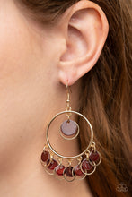 Load image into Gallery viewer, Cabana Charm Brown Earring Paparazzi Accessories. Get Free Shipping. #P5WH-BNXX-118XX
