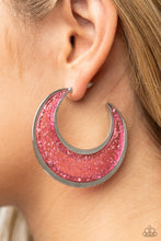 Load image into Gallery viewer, Paparazzi Charismatically Curvy Pink Earrings $5.00 Jewelry. #P5HO-PKXX-036XX. Get Free Shipping!
