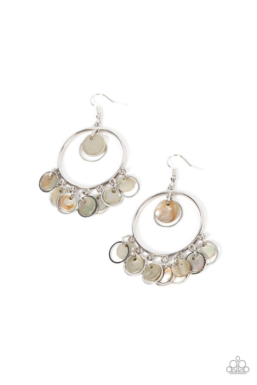 Paparazzi Cabana Charm Silver Earrings. Get Free Shipping. #P5WH-SVXX-256XX. Fringe earrings