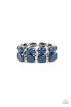 Load image into Gallery viewer, Dont Forget Your Toga Blue Stretchy Bracelet Paparazzi Accessories. Free Shipping. #P9ST-BLXX-022XX
