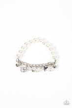 Load image into Gallery viewer, Adorningly Admirable White Bracelet Paparazzi Accessories Heart Charms. Subscribe &amp; Save.
