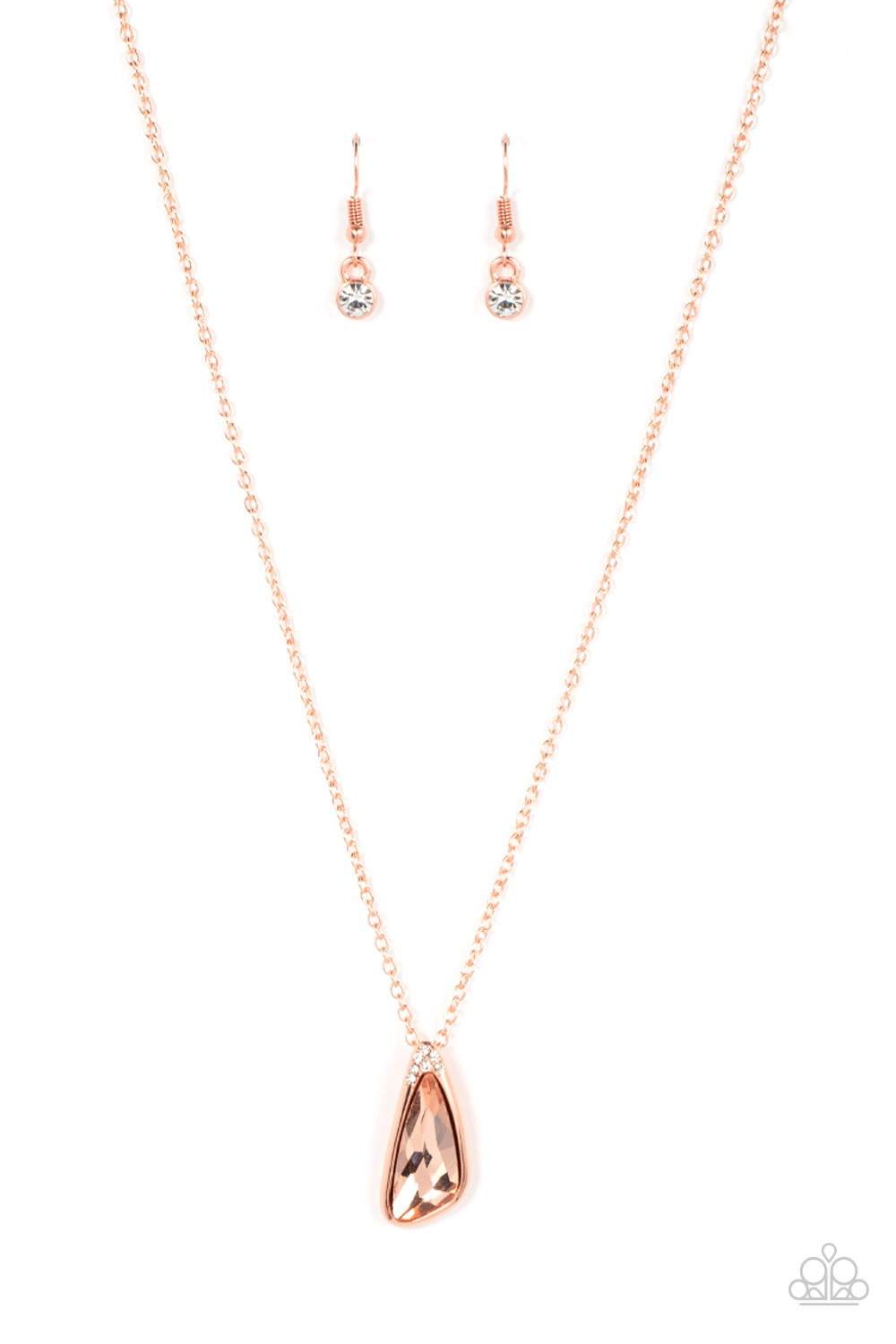 Envious Extravagance Copper Dainty Short Necklace Paparazzi Accessories. Get Free Shipping.