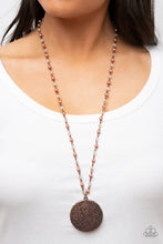 Load image into Gallery viewer, Secret Cottage Copper Necklace Paparazzi Accessories. Subscribe &amp; Save. #P2WH-CPXX-179XX
