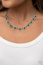 Load image into Gallery viewer, Modest Masterpiece Leprechaun pearl Necklace Paparazzi Accessories. Green Necklace. Dainty
