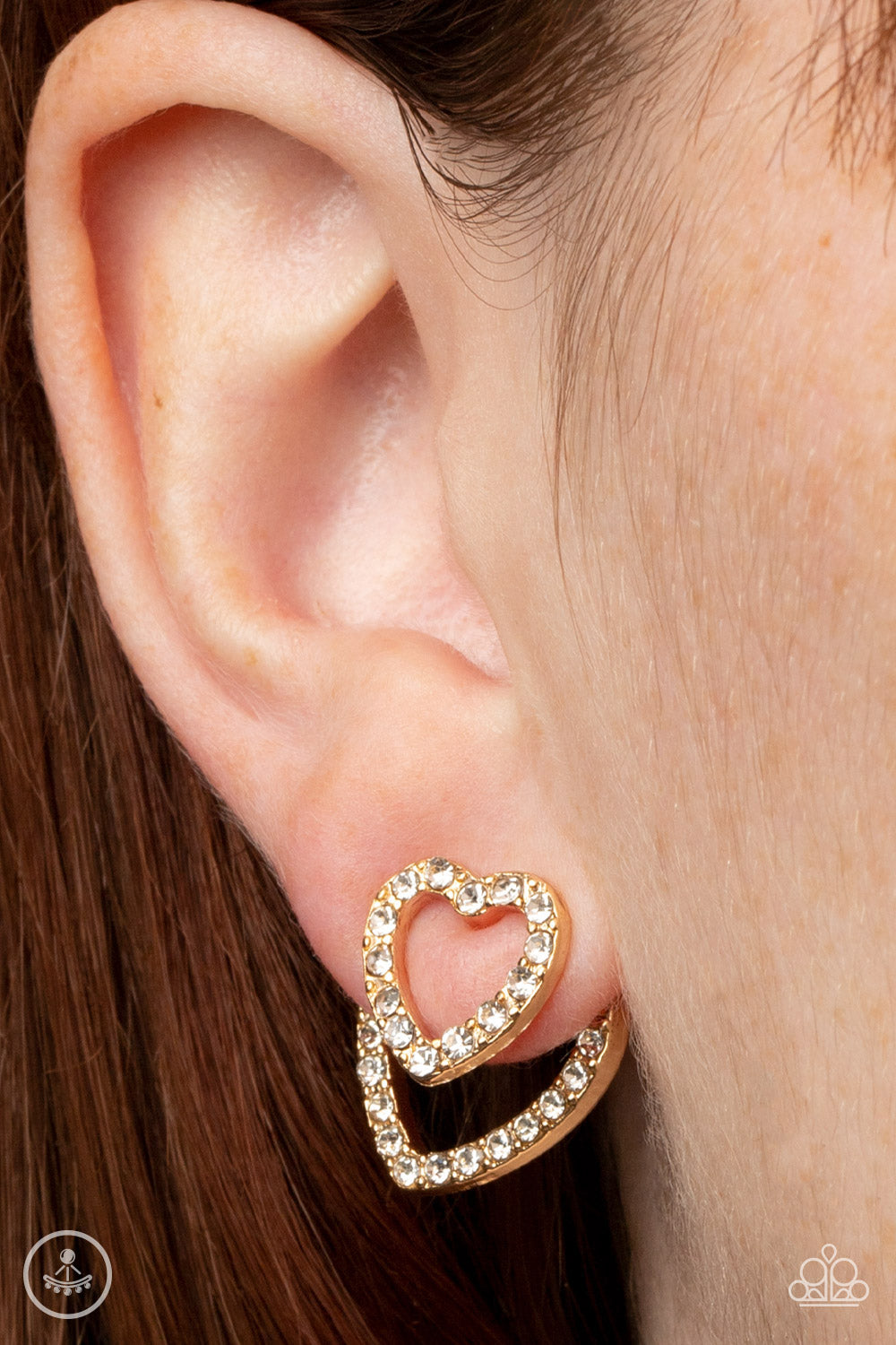 Ever Enamored - Gold Earrings Paparazzi Accessories #P5PO-GDXX-203XX
