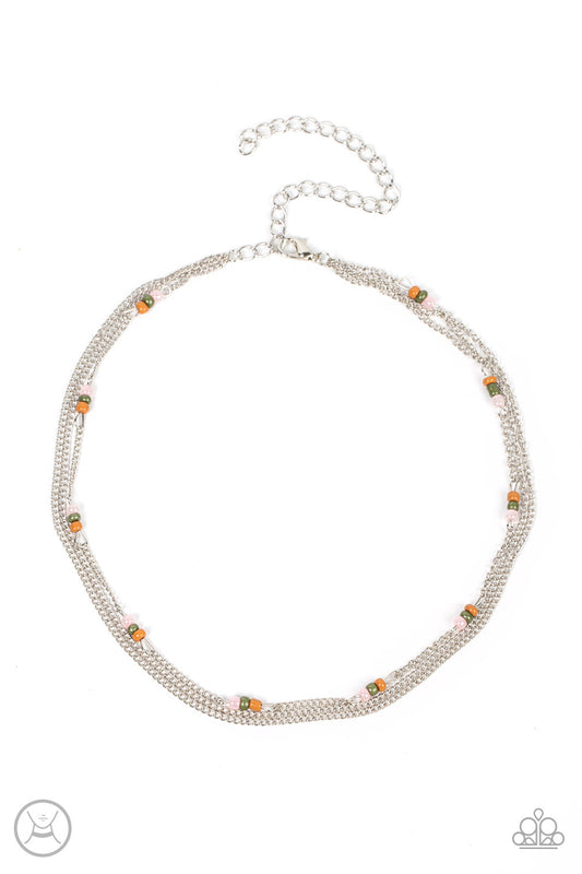 Paparazzi Bountifully Beaded Multi Choker Necklace. Subscribe & Save. #P2CH-MTXX-026XX