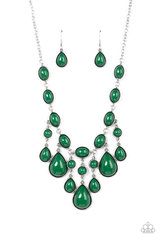 Paparazzi Mediterranean Mystery Green Necklace. $8 Accessories. Subscribe & Save. #P2ST-GRXX-100XX