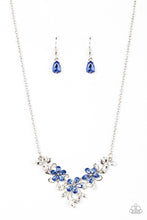 Load image into Gallery viewer, Paparazzi Floral Fashion Show Blue Necklace. Subscribe &amp; Save. #P2RE-BLXX-372XX
