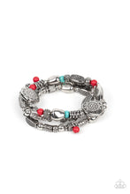 Load image into Gallery viewer, Paparazzi Western Quest Red Bracelet. Stretchy. Subscribe &amp; Save. #P9SE-RDXX-277XX
