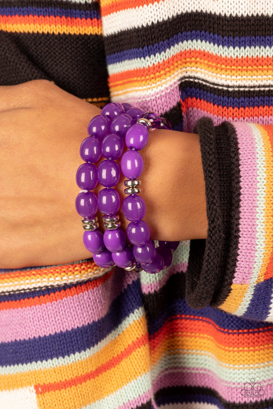 Coastal Coastin Purple $5 Bracelets Paparazzi Accessories. Get Free Shipping.