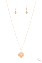 Load image into Gallery viewer, Lovestruck Shimmer Gold $5 Necklace Paparazzi Accessories
