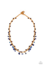 Load image into Gallery viewer, Canyon Voyage Blue Urban Necklace Paparazzi Accessories. Subscribe &amp; Save. #P2UR-BLXX-059XX
