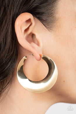 Paparazzi Power Curves Gold Earrings. Subscribe & Save. #P5HO-GDXX-235XX. $5 Hoop Earrings