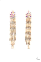 Load image into Gallery viewer, Paparazzi Overnight Sensation Gold Earring. Subscribe &amp; Save. #P5PO-GDXX-216XX. Post Earring
