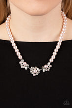 Load image into Gallery viewer, Royal Renditions Pink Pearl Necklace Paparazzi Accessories. #P2RE-PKXX-363XX. Get Free Shipping. 
