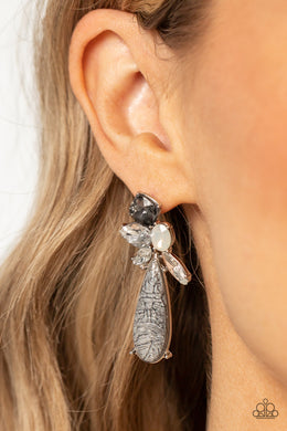 Paparazzi DIY Dazzle Silver Earrings. Subscribe & Save. #P5PO-SVXX-240XX. Smoky Oval Acrylic Earring