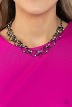 Load image into Gallery viewer, Paparazzi Center of My Universe Black Necklace. #P2RE-BKXX-462IE. Get Free Shipping. Dainty
