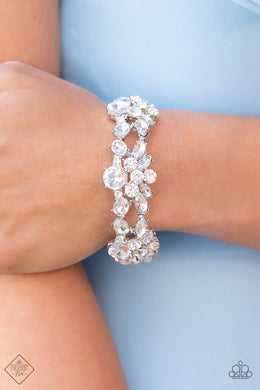 Paparazzi Beloved Bling - White Bracelet $5 Jewelry. Get Free Shipping. #P9RE-WTXX-534HU