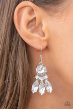 Load image into Gallery viewer, Paparazzi To Have and to SPARKLE - White Earrings. Get Free Shipping. #P5RE-WTXX-592HU
