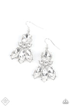 Load image into Gallery viewer, To Have and to SPARKLE White Floral Earrings Paparazzi Accessories. Subscribe &amp; Save
