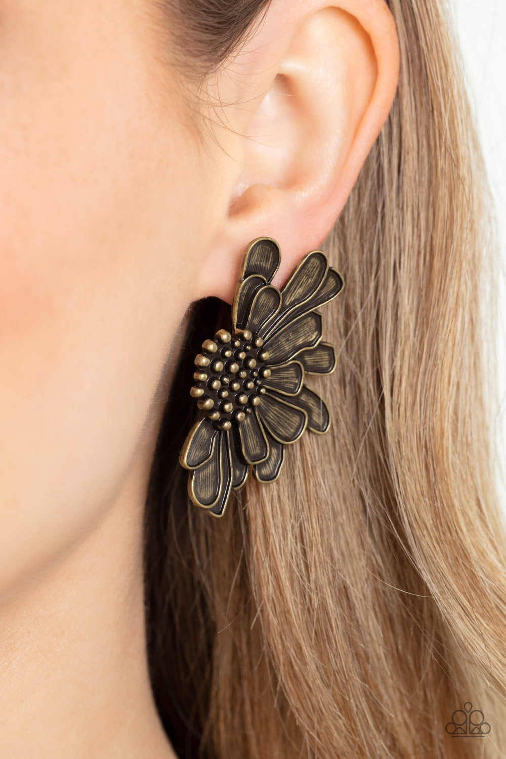 Paparazzi Farmstead Meadow Brass Earrings. Subscribe & Save. #P5PO-BRXX-065XX. Rustic accessory