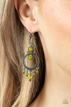 Load image into Gallery viewer, Paparazzi Palace Politics Yellow Earrings. Get Free Shipping. #P5RE-YWXX-046XX. Dainty earring
