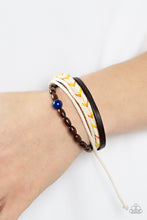 Load image into Gallery viewer, Hipster Hideaway Blue Bracelet Paparazzi Accessories. Urban $5 Bracelet. #P5PO-BRXX-064XX
