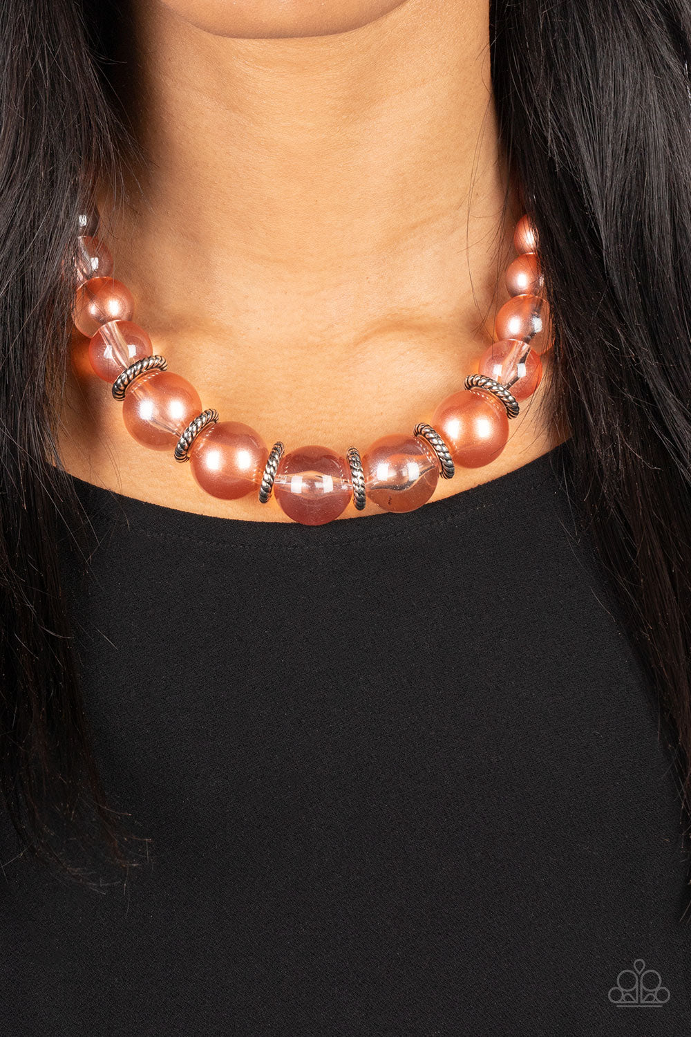 Paparazzi Marina Mirage Orange Necklace. Get Free Shipping. #P2ST-OGXX-105XX. Coral Necklace