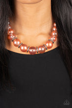 Load image into Gallery viewer, Paparazzi Marina Mirage Orange Necklace. Get Free Shipping. #P2ST-OGXX-105XX. Coral Necklace
