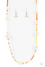 Load image into Gallery viewer, Paparazzi Modern Marina Orange Necklace. #P2SE-OGXX-286GT. Get Free Shipping. Seed Beads Dainty
