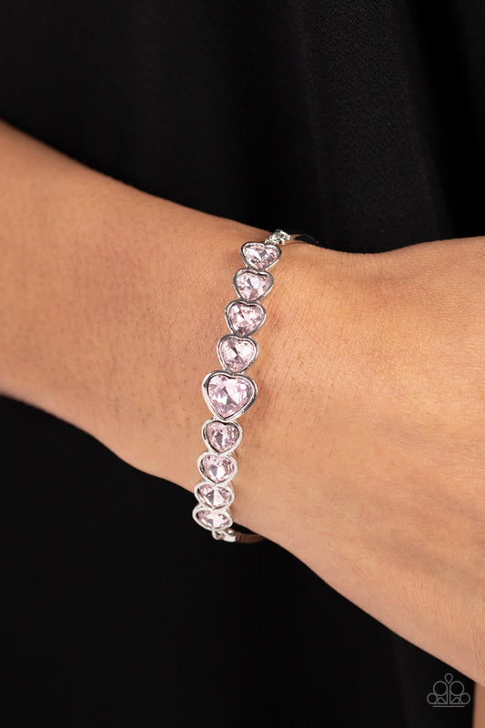 Paparazzi Accessories Lusty Luster Pink $8 Bracelet. #P9WH-PKXX-298XX. Subscribe And Save