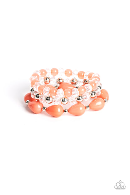 Beachside Brunch Orange Coral Stretchy Bracelet Paparazzi Accessories. Subscribe & Save.