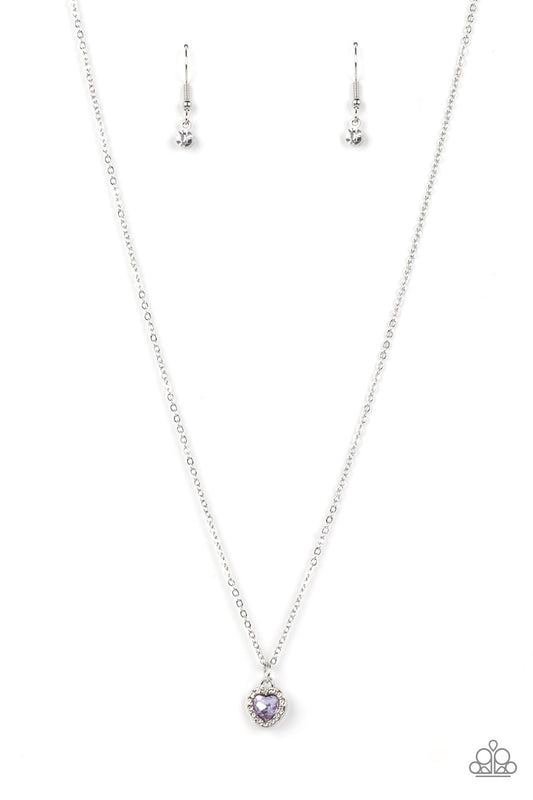 Paparazzi A Little Lovestruck Purple Necklace. Get Free Shipping. #P2DA-PRXX-122XX