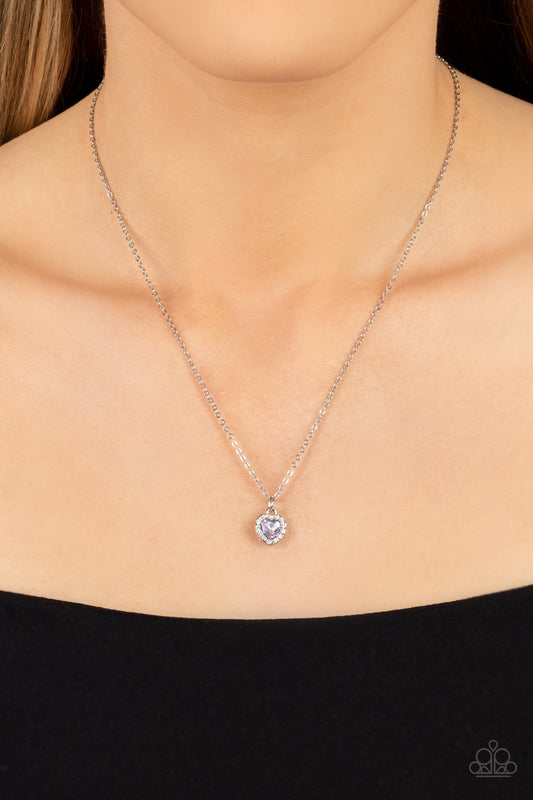A Little Lovestruck Purple Short Necklace Paparazzi Accessories. Subscribe & Save. #P2DA-PRXX-122XX