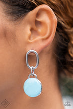 Load image into Gallery viewer, Paparazzi Drop a TINT Blue Earrings Fashion Fix. Subscribe &amp; Save. #P5PO-BLXX-148IG
