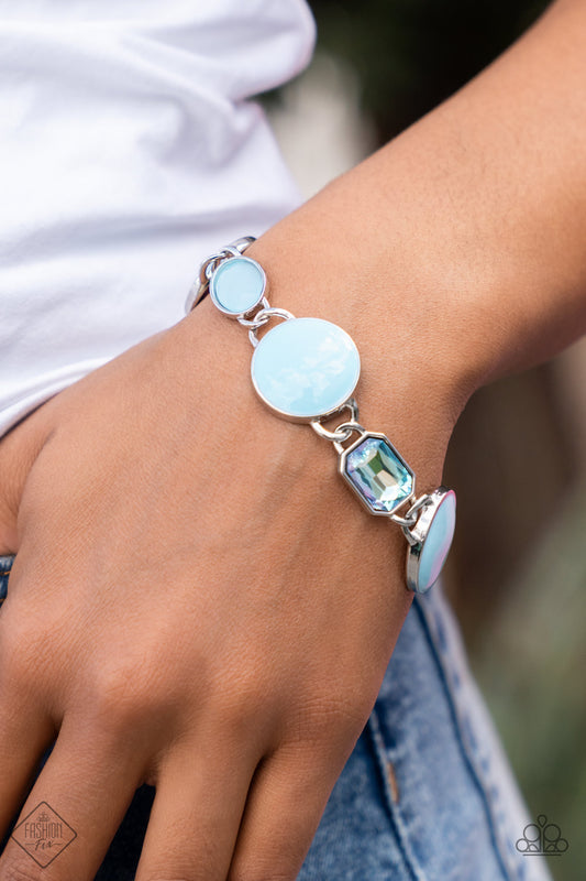 Paparazzi Dreamscape Dazzle - Blue Bracelets. Subscribe & Save. #P9ST-BLXX-028IG