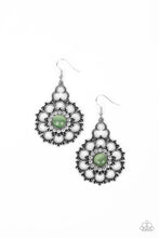 Load image into Gallery viewer, Paparazzi Floral Renaissance Green Earring. Get Free Shipping. #P5RE-GRXX-181XX. Moonstone earring
