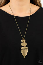 Load image into Gallery viewer, Paparazzi After the ARTIFACT Necklace. Subscribe &amp; Save. #P2SE-BRXX-144XX. Rustic Brass Jewelry
