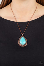 Load image into Gallery viewer, Western Wilderness Copper Necklace Paparazzi Accessories. Get Free Shipping. Short $5 Necklace
