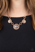 Load image into Gallery viewer, Cosmic Cosmos Multi Rose Gold Iridescent Necklace Paparazzi Accessories. #P2RE-MTXX-201XX
