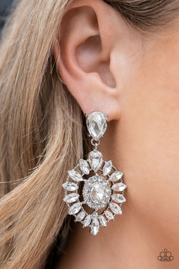 My Good LUXE Charm White Post Earrings Paparazzi Accessories. Subscribe & Save.