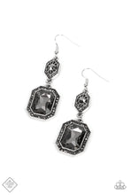 Load image into Gallery viewer, Starry-Eyed Sparkle Silver Hematite Dainty Earring Paparazzi Accessories. #P5ST-SVXX-056JE
