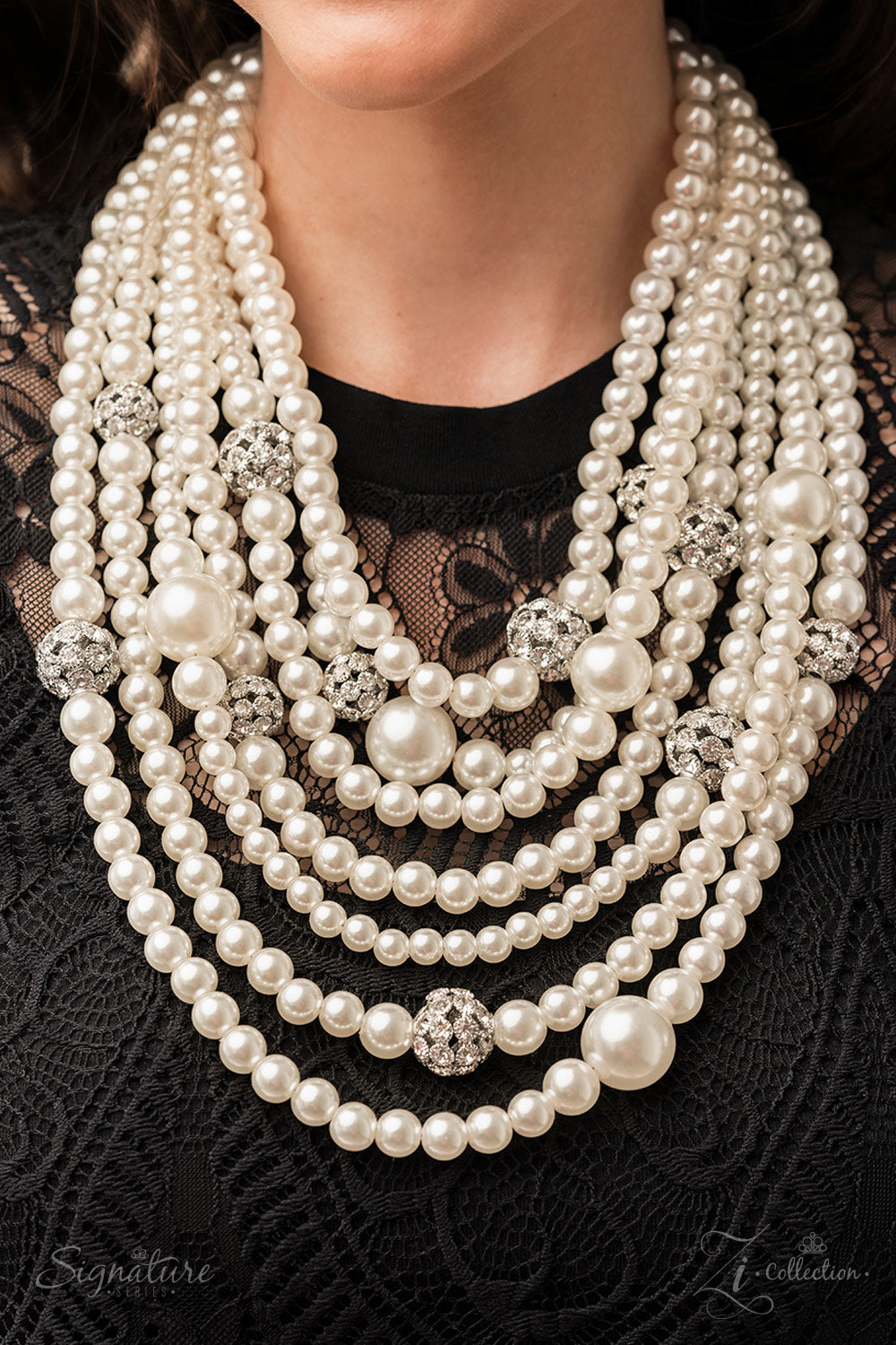 The Courtney White Pearl Zi Necklace Paparazzi Accessories. Subscribe & Save. #Z2207. Zi Collection