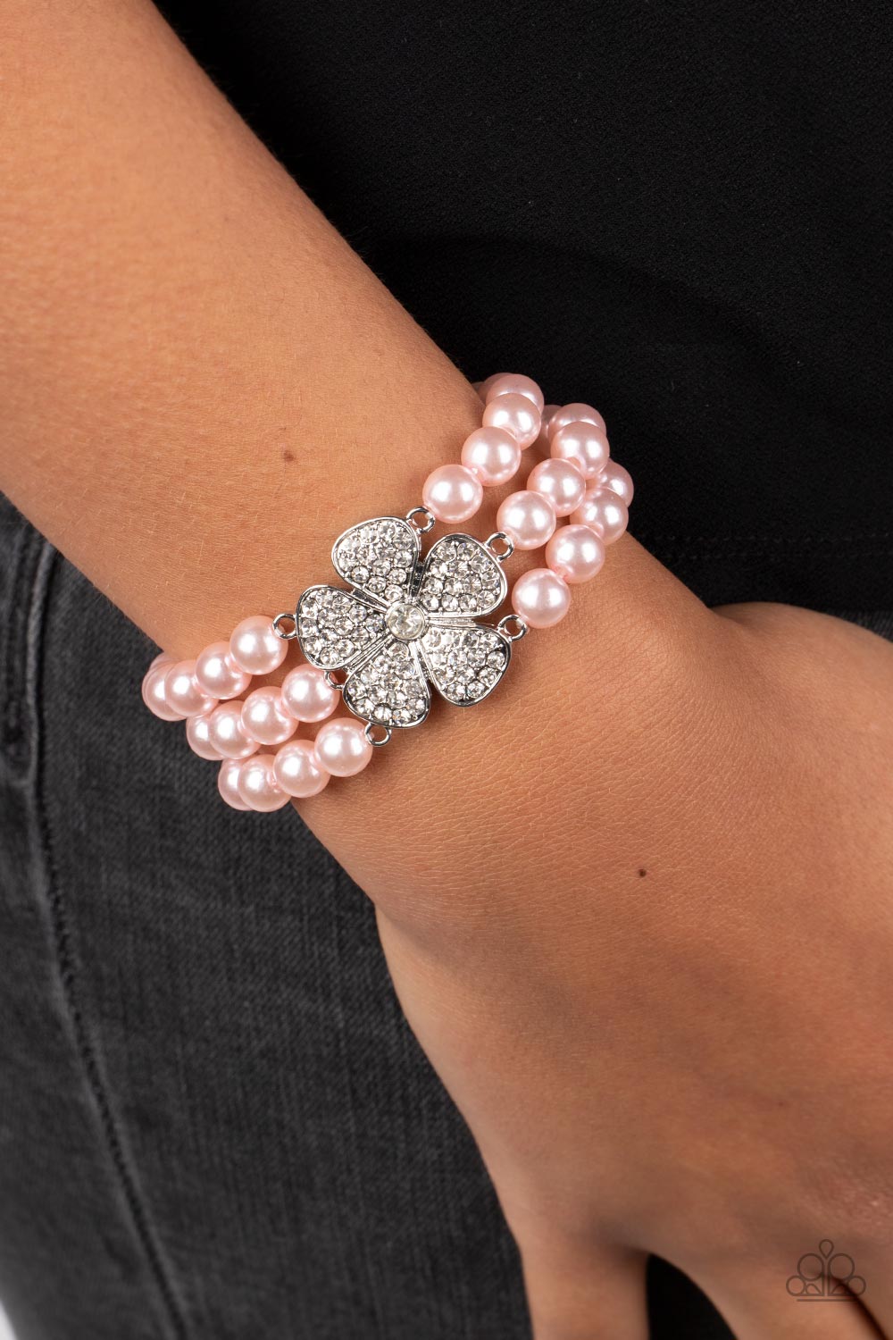 Park Avenue Orchard Pink Pearl Bracelets Paparazzi Accessories. #P9RE-PKXX-294XX. Free Shipping