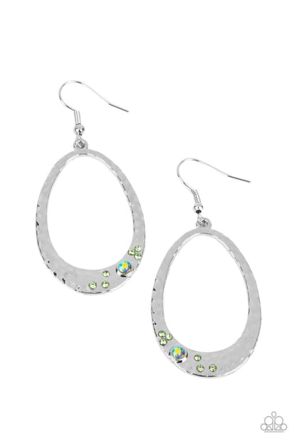 Paparazzi Seafoam Shimmer Green Earrings. Get Free Shipping. #P5RE-GRXX-175XX