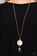 Load image into Gallery viewer, Paparazzi Milky Way Wanderer Gold Lanyard Necklace. Subscribe &amp; Save. #P2LN-GDXX-038XX
