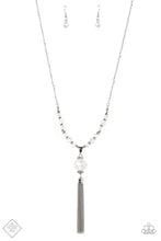 Load image into Gallery viewer, One SWAY or Another White Iridescent Necklace Paparazzi Accessories. #P2RE-WTXX-551HV
